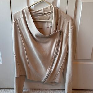 Blank NYC Cream Cowl Neck Jacket